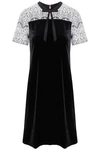 DRAPER JAMES VELVET WINSTON SHIFT DRESS