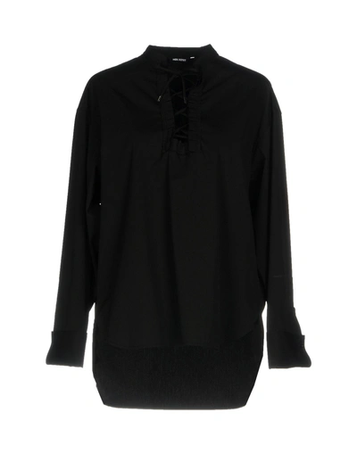Neil Barrett Solid Colour Shirts & Blouses In Black