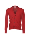 Ballantyne Cardigan In Red