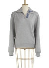 COURRÈGES ZIPPERED SWEATER WITH LOGO,417JS06J380 M075