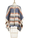 SEE BY CHLOÉ FRINGED PONCHO COAT,S7AMA12 S7A002 SJU