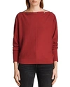 Allsaints Elle Snap-detail Sweater In No Color