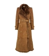 BURBERRY SHEARLING TRENCH COAT,P000000000005812112