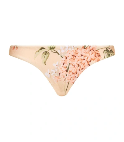 Zimmermann Prima Hydrangea Bikini In Pink