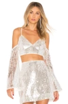 MAJORELLE MAJORELLE PORTER TOP IN TINSEL,MALR-WS105