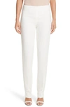 Lafayette 148 Finese Bleecker Straight-leg Pants In Cloud