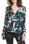 STONE COLD FOX BEVERLY WRAP TOP,HOL1706
