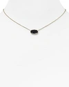 Kendra Scott Elisa Drusy Necklace, 15 In Gold/black Drusy
