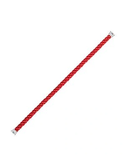 Fred Force 10 Large Cable Bracelet In Red