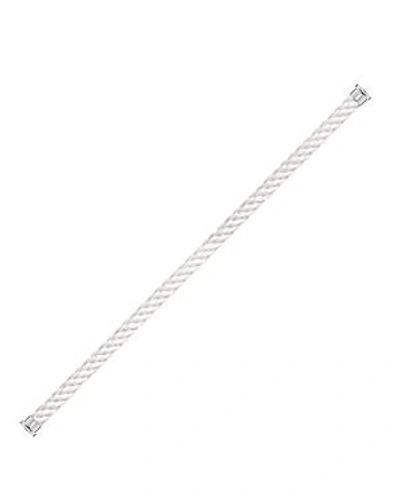 Fred Force 10 Large Cable Bracelet In White