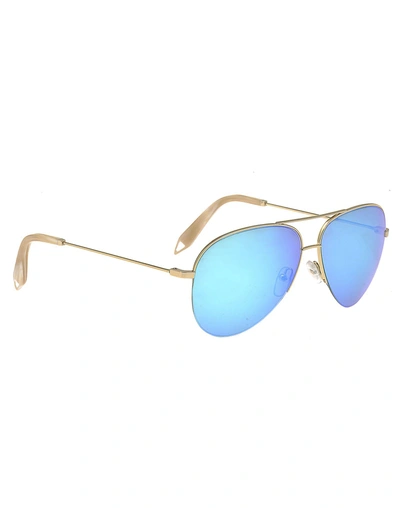 Victoria Beckham Petite Classic Victoria Sunglasses In Light Blue