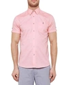 TED BAKER MINI TEXTURED REGULAR FIT BUTTON-DOWN SHIRT,TS7MGA19WOOEY54-PINK