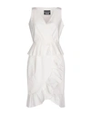 BOUTIQUE MOSCHINO BOUTIQUE MOSCHINO WOMAN MINI DRESS WHITE SIZE 6 COTTON, OTHER FIBRES,34785018QB 3