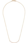 TIFFANY & CO T Smile 16" 18-karat rose gold diamond necklace