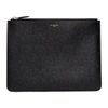 Givenchy Black Large Embossed Zip Pouch