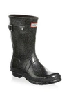 Hunter Original Starcloud Short Rain Boots In Black Multi