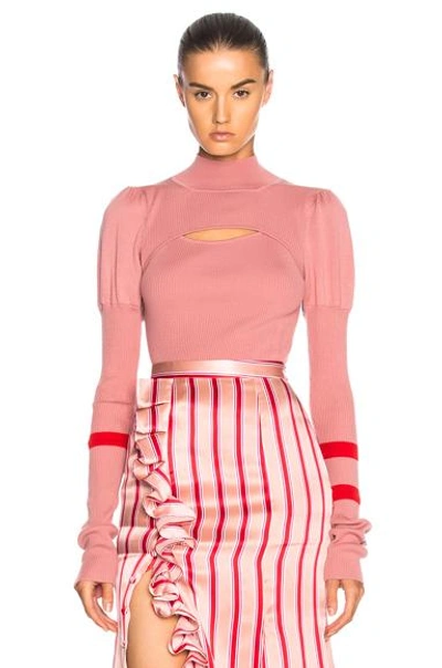 Maggie Marilyn Hold Tight Knit Jumper In Dusk Pink