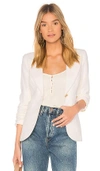 Smythe Classic Duchess Blazer In Ivory In Ivory