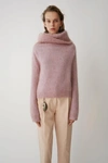 ACNE STUDIOS Chunky ribbed turtleneck dusty pink