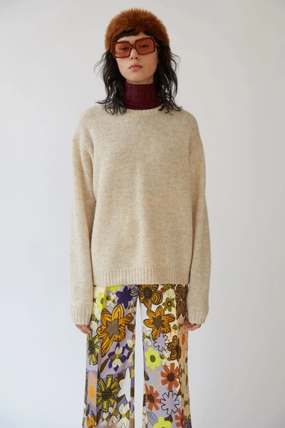 Acne Studios Samara Wool Ivory Melange