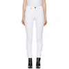 Rag & Bone Nina High Waist Ankle Cigarette Jeans In 100 White