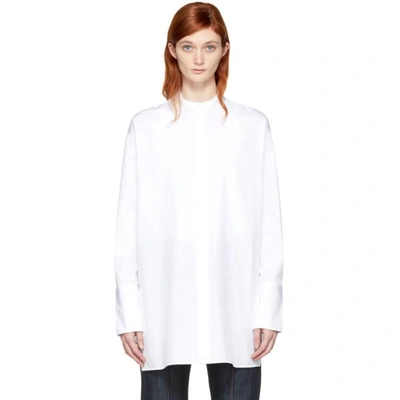 Ports 1961 White Three-ways Shirt In Optic White|bianco