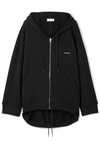 BALENCIAGA Cocoon oversized cotton-blend terry hooded top