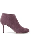 SERGIO ROSSI WOMAN MADAME SUEDE ANKLE BOOTS PURPLE,US 4772211932024147