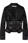GIVENCHY Jacket in flocked wool-blend canvas,US 4772211931862225