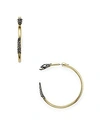 ALEXIS BITTAR TWO PART SNAKE HOOP EARRINGS,AB73E033