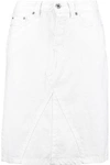 MARC BY MARC JACOBS WOMAN DENIM SKIRT WHITE,US 22305376260460941