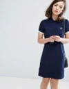 Fred Perry Archive Taped Polo Shirt Dress - Blue In Blue