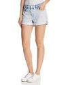 J BRAND JOHNNY HIGH-RSE CUFFED DENIM SHORTS IN DAZED,JB001119