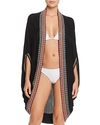 PITUSA BALI KIMONO SWIM COVER-UP,BK-BK