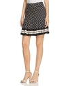 KATE SPADE KATE SPADE NEW YORK DIAMOND PRINT PLEATED SKIRT,NJMU8195