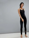 NEW LOOK LADDER CUT OUT SEAM FREE YOGA JUMPSUIT - BLACK,547513101