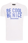 DSQUARED2 BE COOL BE NICE T-SHIRT,S71GD0669 S22427 975X