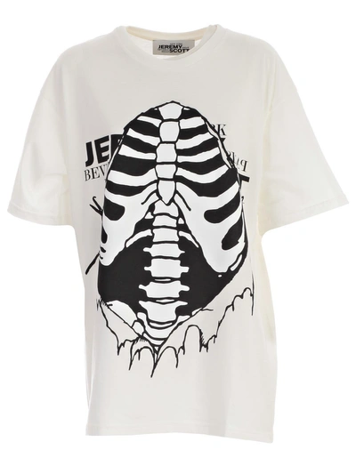 Jeremy Scott 20th Anniversary Oversize Ribs T-shirt In Jwhite