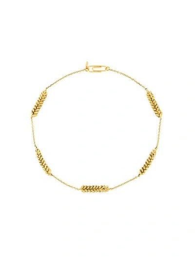 Aurelie Bidermann 'five Wheat Cobs'项链 In Metallic