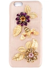 Dolce & Gabbana Embellished Iphone 6 Case In Nude/neutrals