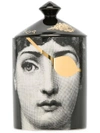 FORNASETTI GOLDEN BURLESQUE SCENTED CANDLE (300G),CAN300LEC11891924