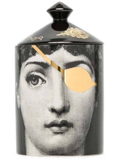 Fornasetti Golden Burlesque Scented Candle (300g) In Black