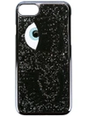 Chiara Ferragni Flirting Eye Glittered Iphone 7 Case, Black In Black