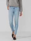 FRANK + OAK The Debbie High-Waisted Skinny Jean in Light Indigo