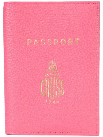 Mark Cross Passport Case  In Pink