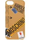 MOSCHINO 标志告示印花iPhone 6保护套,A7923830612218209