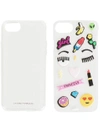 Chiara Ferragni Stickers Iphone 7 Plus Case In White