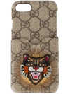GUCCI EMBROIDERED ANGRY CAT IPHONE 6/7 CASE,476414K9G3G12349422