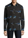 PAUL SMITH Sunglasses Print Cotton Shirt