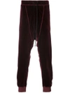 INDIVIDUAL SENTIMENTS INDIVIDUAL SENTIMENTS VELVET SWEAT PANTS - RED,PA82MJ2212456928